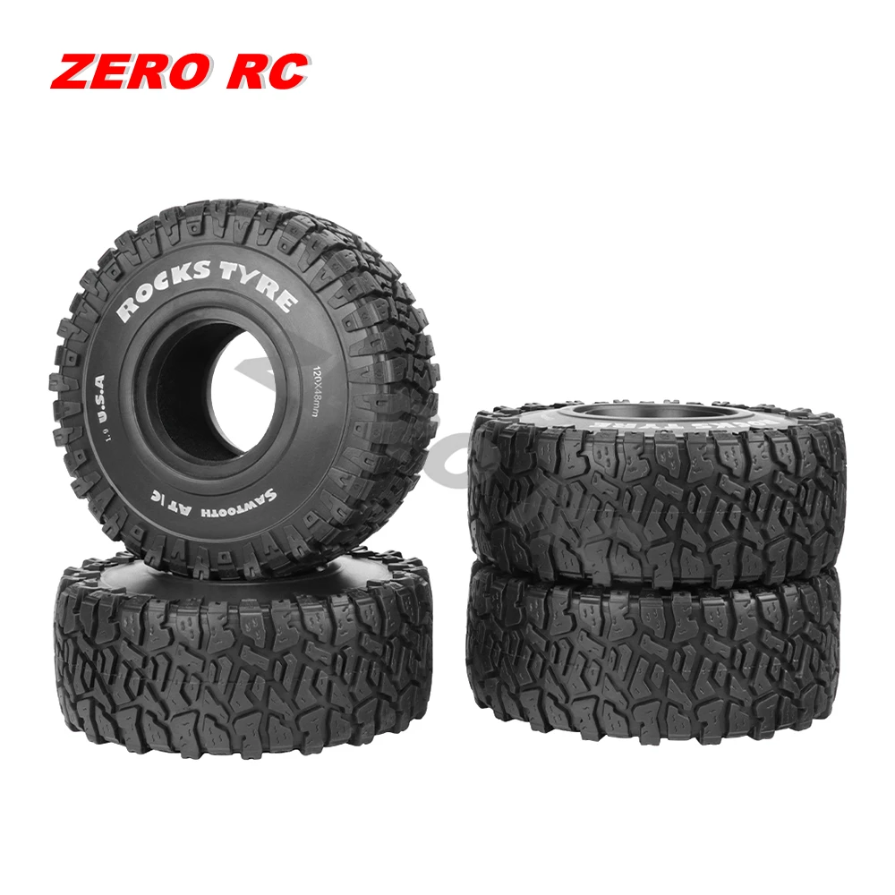 1.9 inch Rubber Tires 120mm for SCX10 D90 TRX4 TRX6 1/10 Scale main image 1