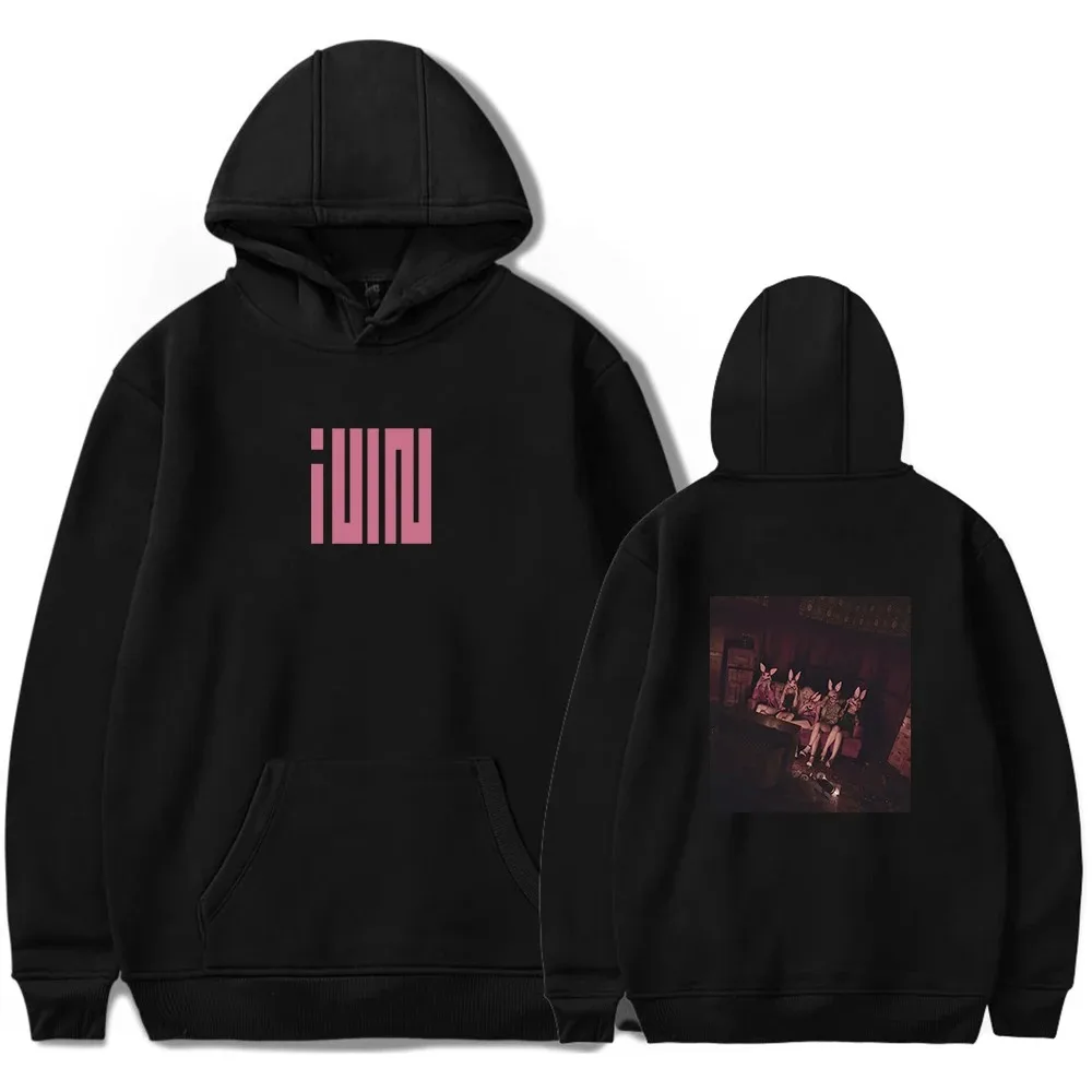Men and Women GIDLE Hoodie Album I Love Music NXDE Hoodies, Korean Couples Loose Sweater, Casual G-DLE Hooded Fans Pullover,