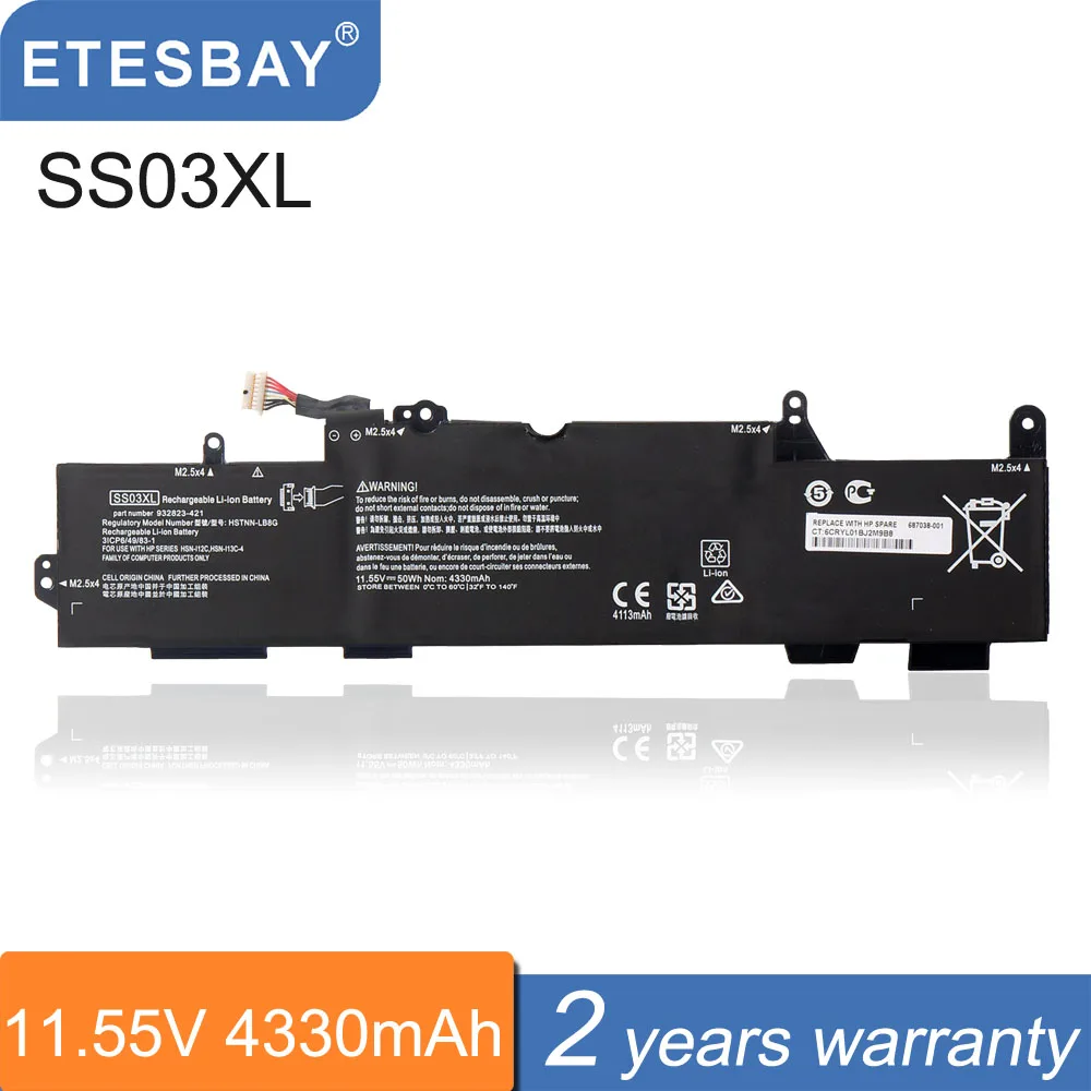 Etesbay Ss03Xl Batteria Per Laptop Per Hp Elitebook 730 735 740 745 755 G5 735 745 840 Zbook 14U G6 Serie Hsn-I17C-4 Hsn-I17C-5 50Wh