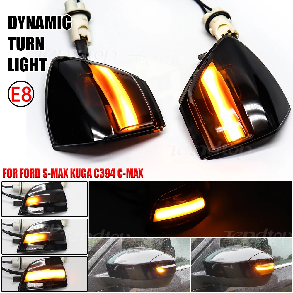 

Динамический указатель поворота для Ford S-Max 2007 2014 Kuga C394 2008 2012 C-Max 2011 2019