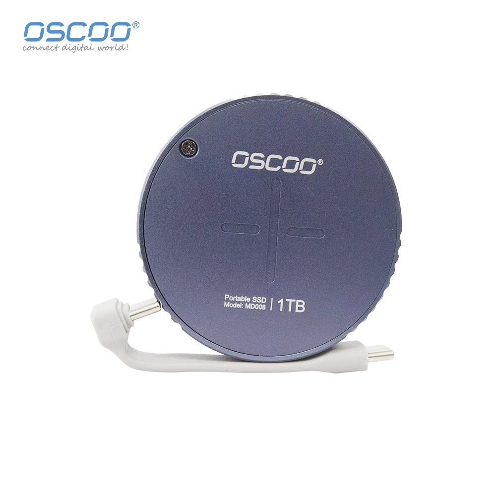 OSCOO SSD 512GB 1TB MD008 External SSD Magnetic and Portable With PD3.0 100W Fast Charging 10 Gbps Iphone 15 Pro/Pro Max