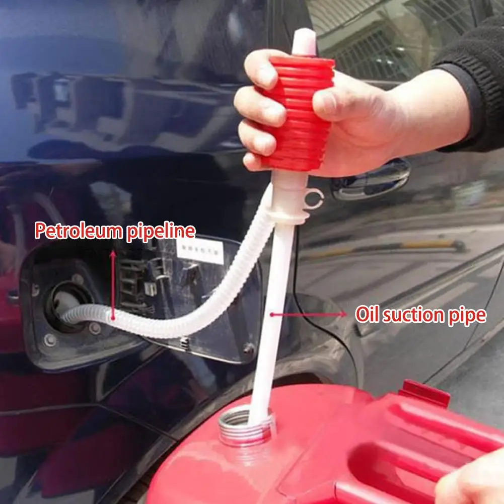 Portable Manual Siphon Suction Water Chemical Liquid Pump Car Truck Fuel Syphon Oil Diesel Transfer Sucker Hand Pump