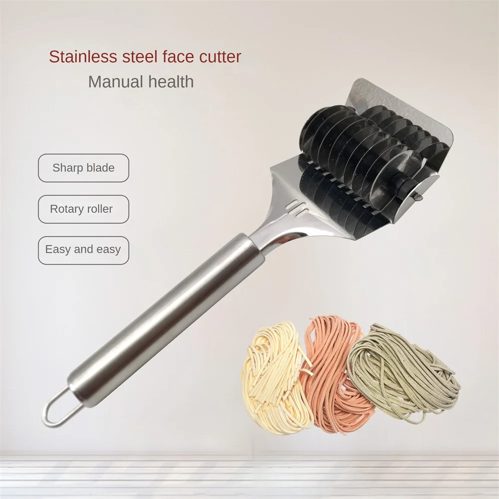 Description Picture 5 of itemStainless Steel Manual Spaghett Cutter Pasta Machine Dough Noodles Maker Ginger Garlic Roll Crusher Kitchen Cooking Gadgets