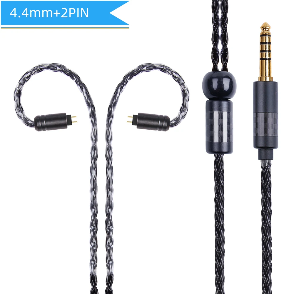 Fdbro-16コアイヤホン用シルバーメッキアップグレードケーブル,2.5/3.5