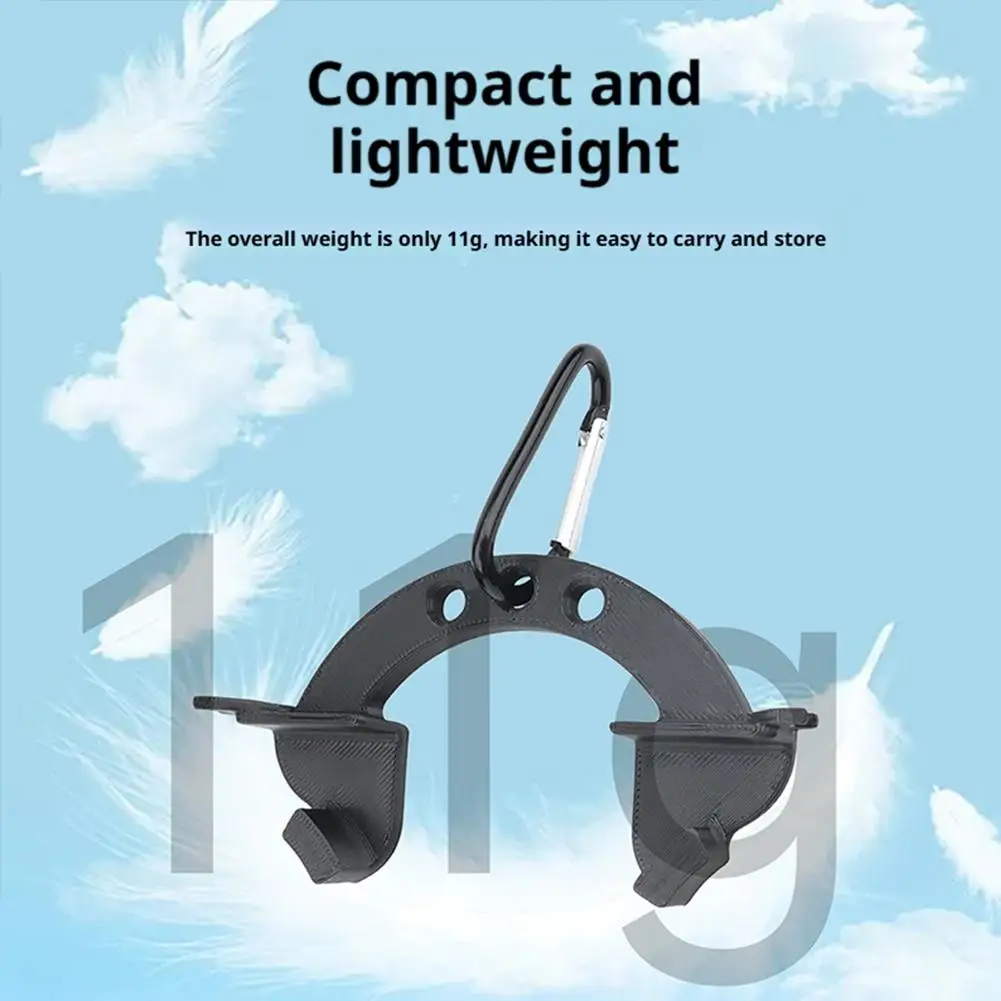 Achetez le Support Fixe pour DJI NEO 2 - Crochet Sac à Dos Noir, idéal pour les déplacements en extérieur.