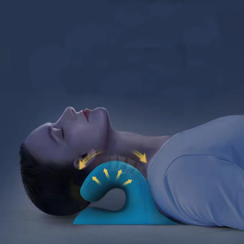 

Occipital Shoulder Cervical Pillow Neck Travel Massage Spine Sleep Pain Relieving Body Stretcher Relax the