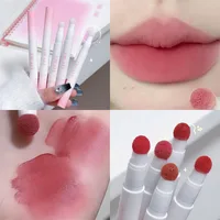 Matte Lip Mud Air Cushion Lips Cream Brick Red Lip Glaze Powder  Lipstick Pen Non-Stick Cup Female Lip Tint Korean Makeup 1