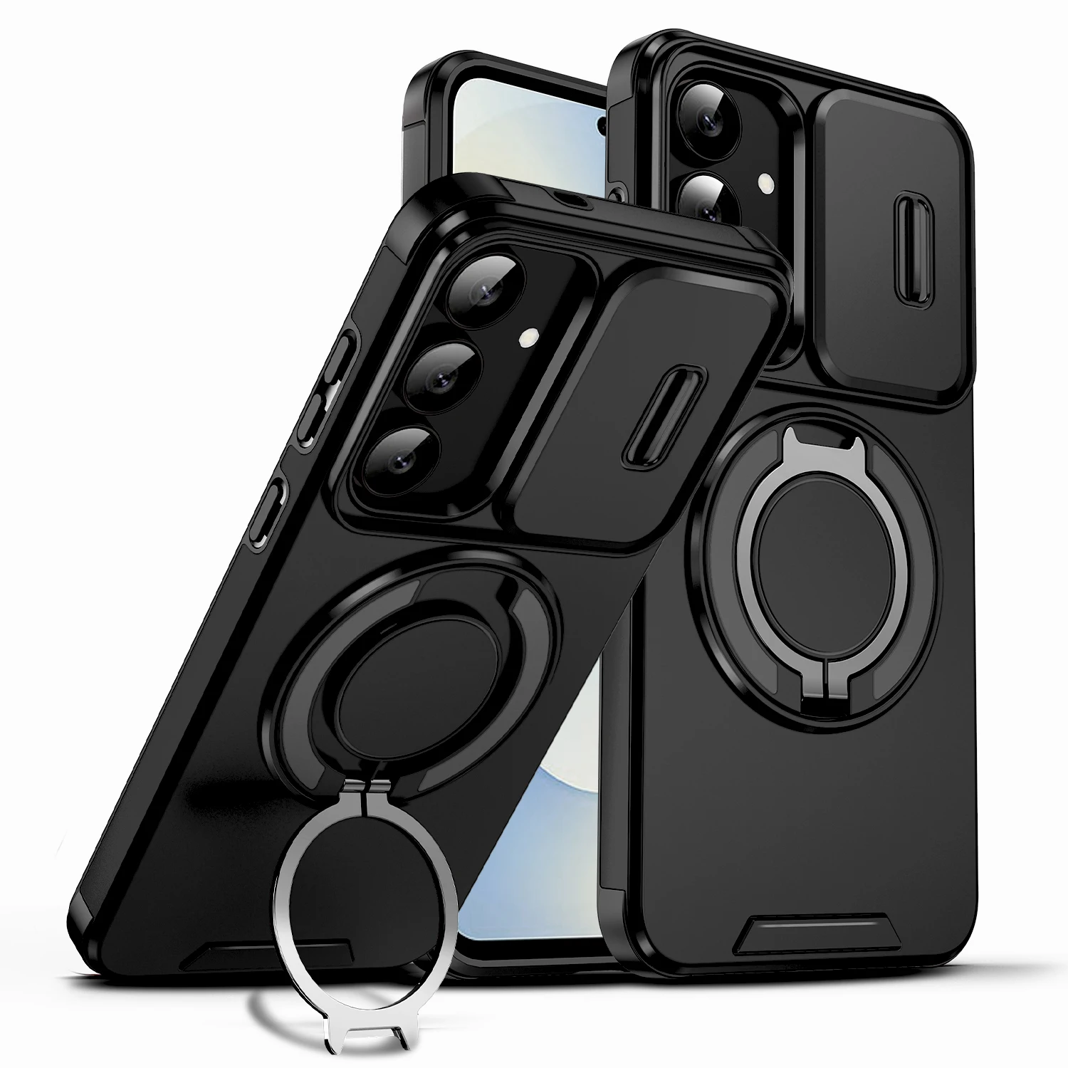 Slide Cap Cover Case with Stand Functionality