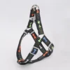 A colorful bone tripod pet dog harness for indoor and outdoor use 3