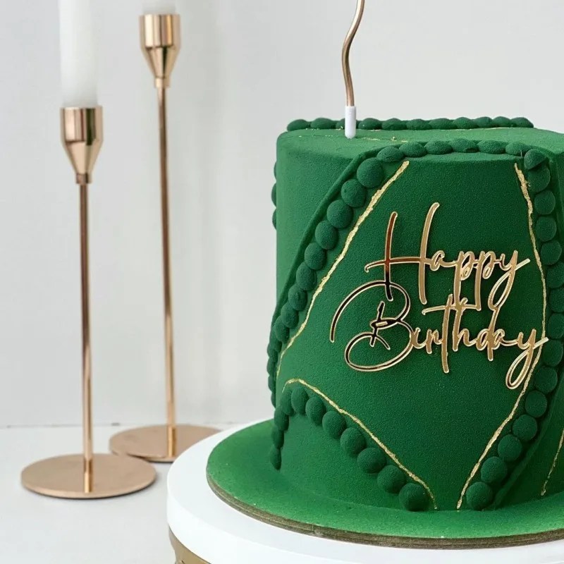 Set Decorazione Torta Con Fiocchi Neri E Cartello Happy Birthday – 6 Pezzi, Stile Vintage, Riutilizzabile Per Compleanni E Matrimoni