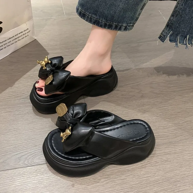 

Женские босоножки на толстой подошве, летние сандалии в римском стиле, 2024