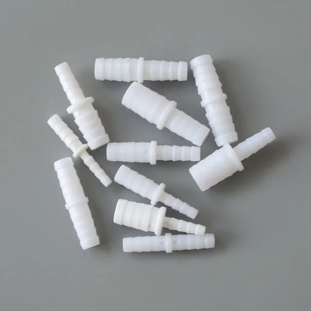 4/6/8/9/10/11/12Mm Pe Élelmiszer -Minőség Közvetlen Redukáló Barb Csatlakozók Akváriumtartály Légszivattyú -Adapter Öntöző Tömlő Ízület