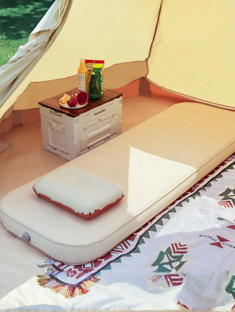 Lohascamping 快適なソフト自己膨張マット厚さ 10 センチメートルコンパクト折りたたみ睡眠ベッド屋外旅行キャンプマットレスパッド Lohascamping ダブル自己膨張マットレス厚さ 10 センチメートル