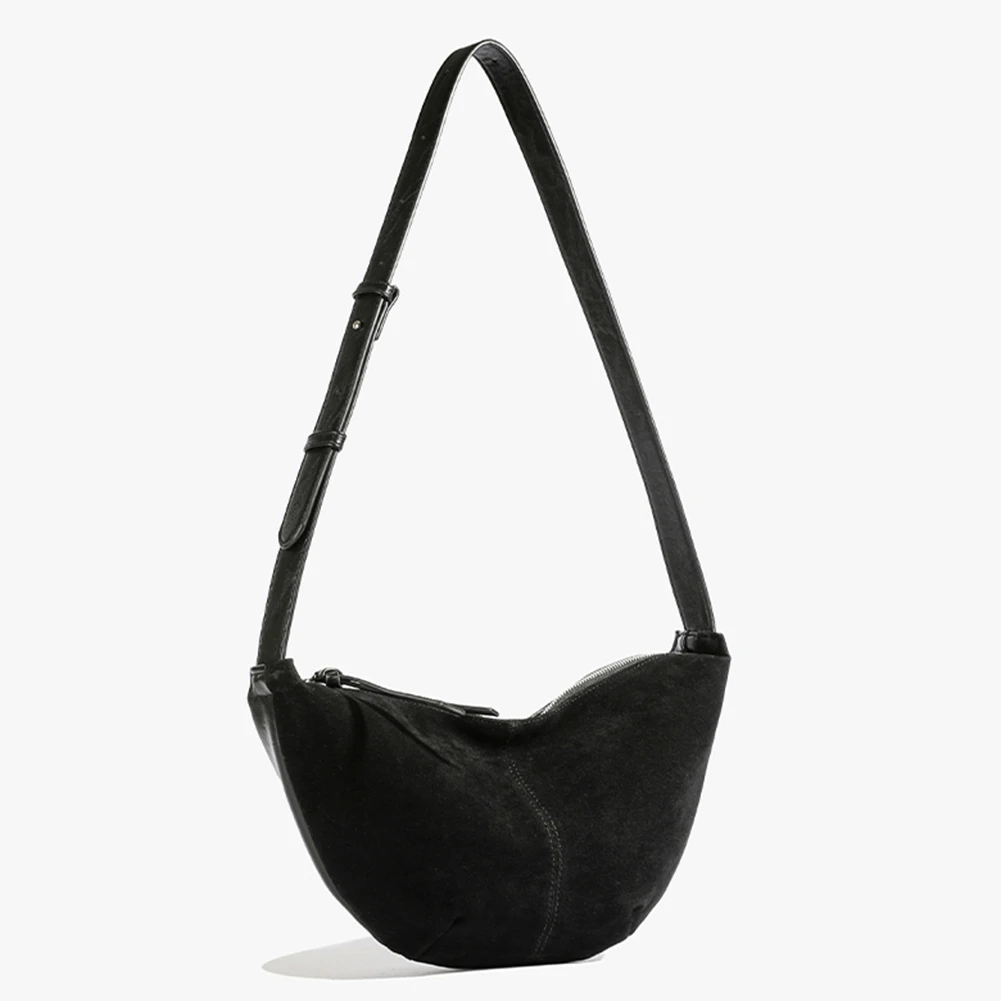 Suede Crossbody Shoulder Bag for Women and Men