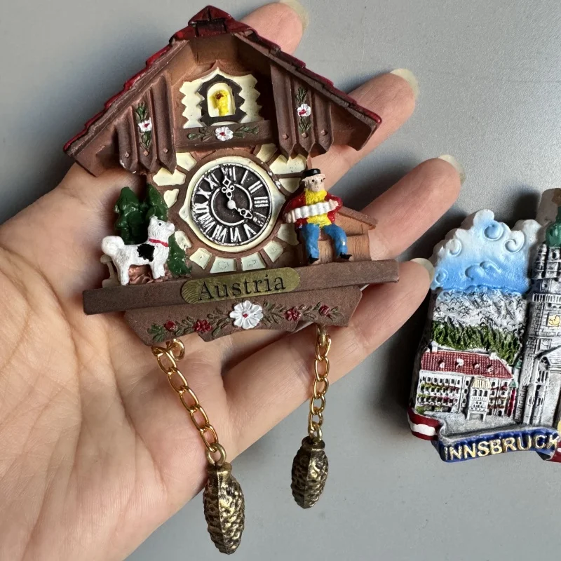 Magnete Frigorifero 3D Innsbruck Austria | Souvenir Da Viaggio | Decorazione Casa | Dimensioni 8x4.5cm | Poliresina - Foto 5