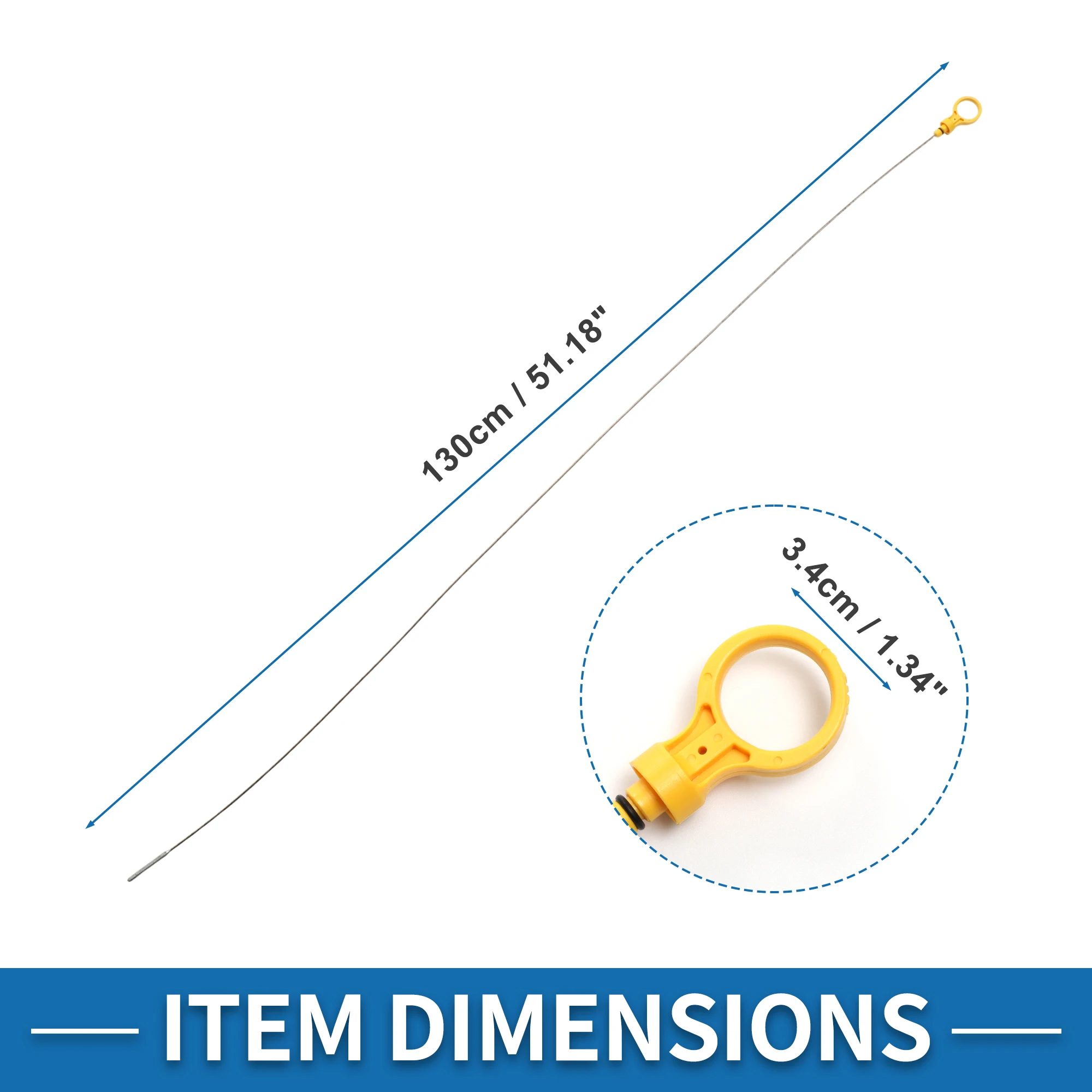 쉐보레 익스프레스 2500 4.3L V6 2003-2014용 UXCELL 엔진 오일 딥스틱