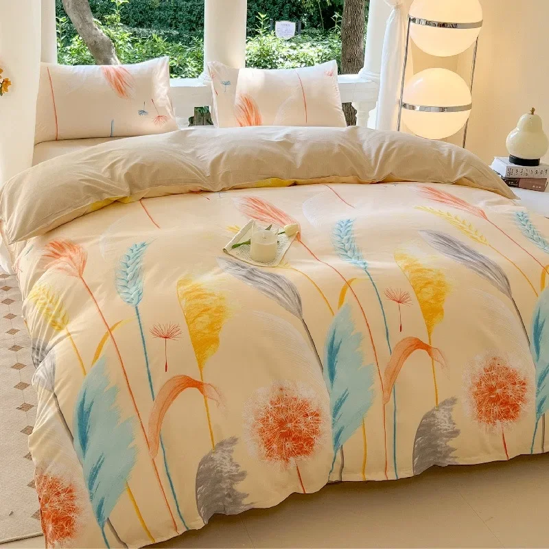 thumbnail image 1 of Venta caliente 2025 Juego de sábanas de cuatro piezas Funda nórdica Otoño e Invierno Funda de lana de una sola pieza Ropa de cama de dibujos animados Textiles para el hogar, 1 of 5