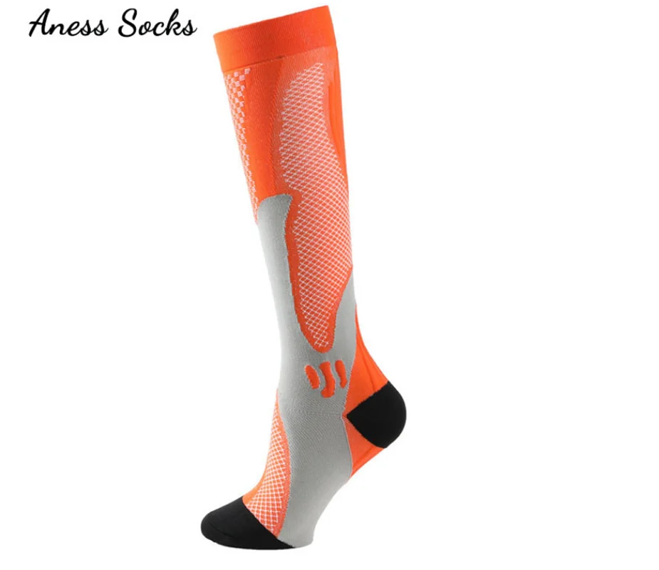 Men Women Beautiful Leg Sports Compression Socks Jogging Climbing Riding Elastic Socks Basketball Sports Yoga Jump Rope Socks AA