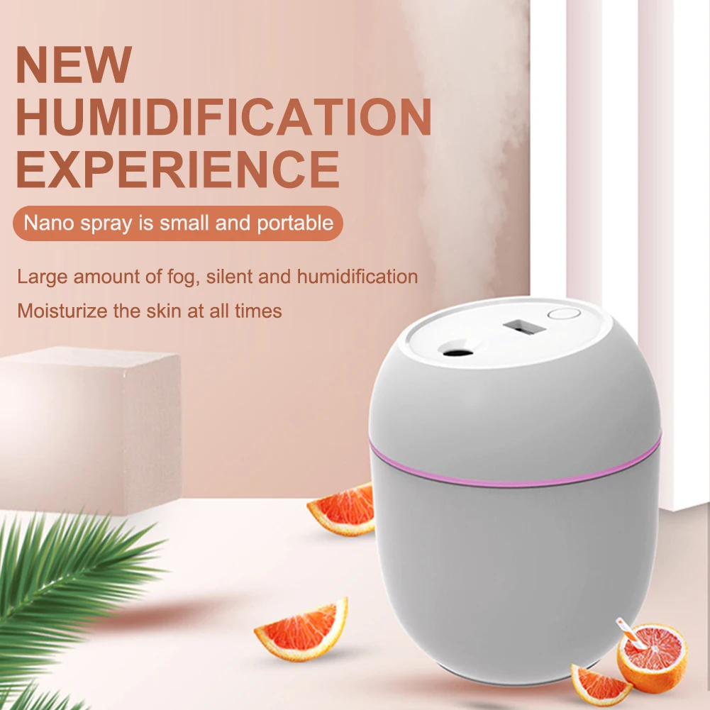 USB Portable Air Humidifier 250ML Essential Oil Diffuser 2 Modes Auto Off LED Light Home Car Mist Maker Face Steamer air humidifier