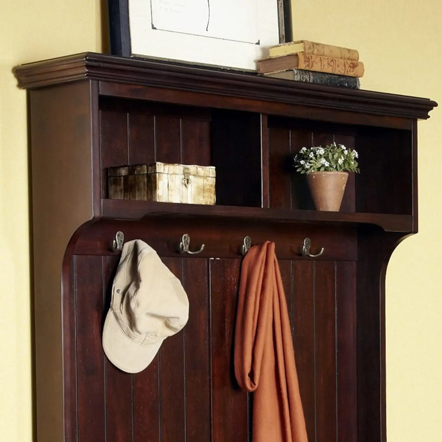 Bermuda Brown Hall Tree