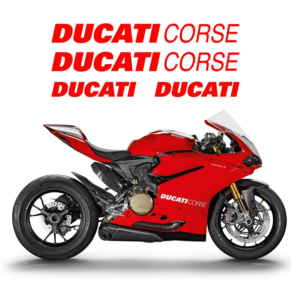 Calcomanía de con de Ducati para motocicleta, pegatina para de casco para Ducati Monster 999 v2 v4 1199 748 1260s 659 996 Multistrada 950, 1 Juego| | -