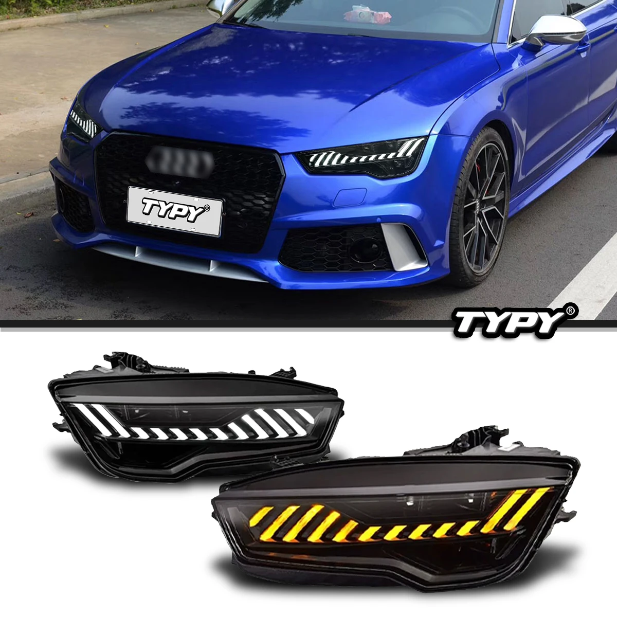 TYPY-Car-Lights-For-Audi-A7-2011-2018-LED-Car-Headlights-Dynamic ...