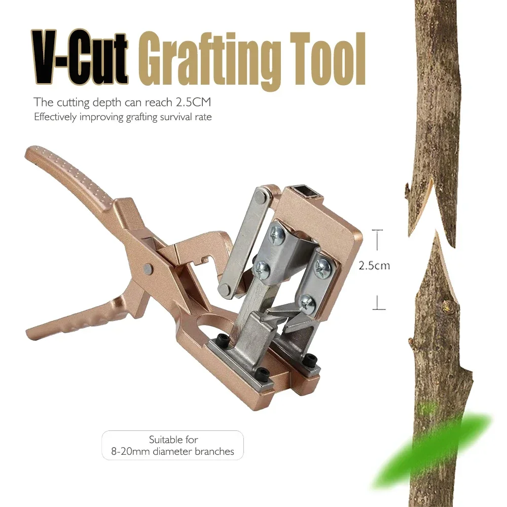 

Garden Pruning Shears Pruner Scissors V-Cut GraftingCutting Tool For Grafting Fruit Tree Nursery Tool Cut Depth 2.5cm