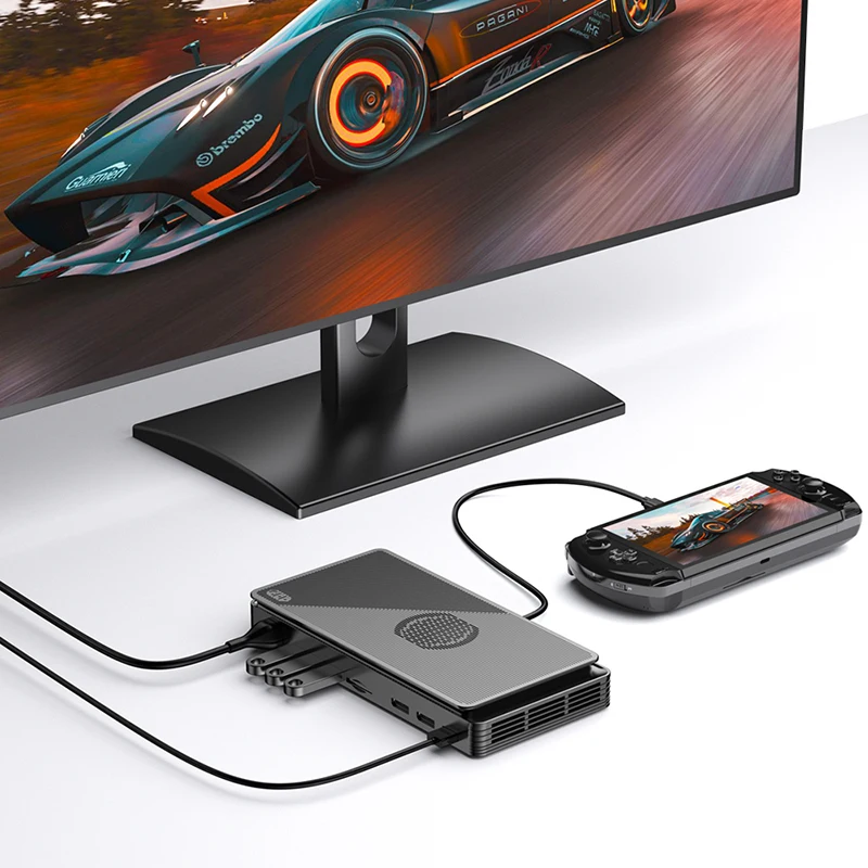 2024 Latest GPD G1 Graphics Card Expansion Dock USB 3.2 Type A SD 4.0 HDMI Compatible SD 4.0 Card Reader DisplayPort 1.4a 3