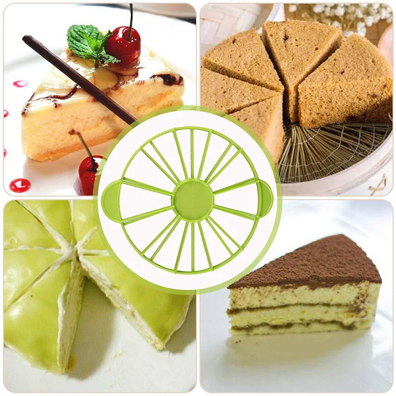 Cake Tools 10/12 Slices Cake Equal Portion Cutter Round Bread Mousse Divider Slice Marker Baking