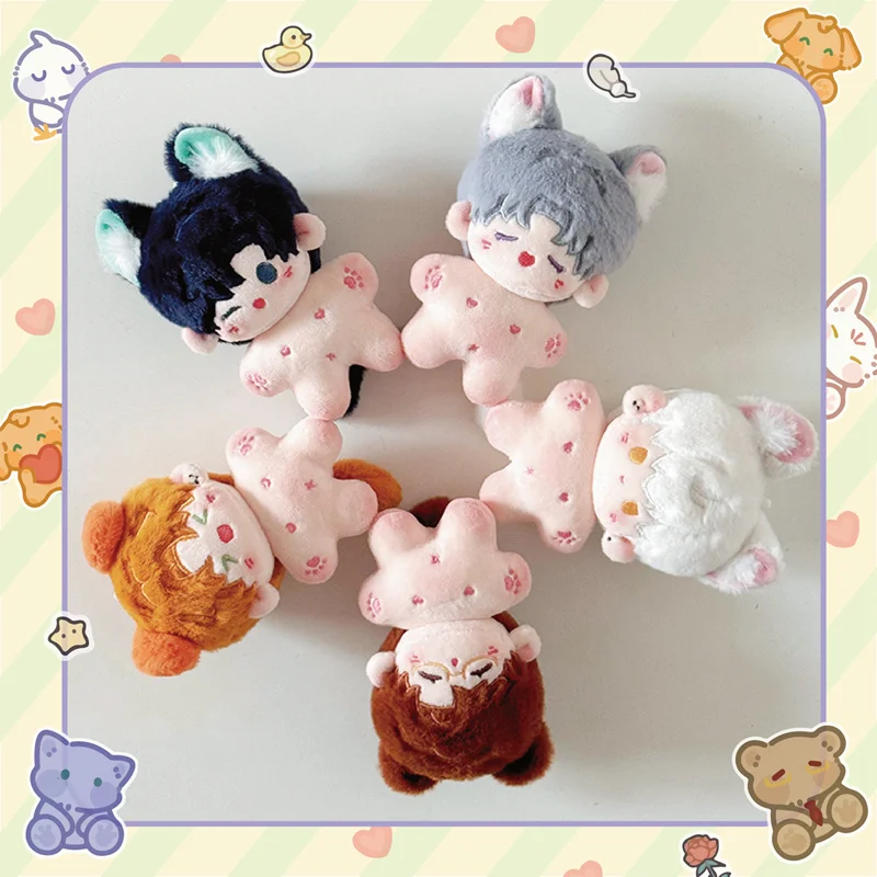 10cm Kawaii Mini Idol Doll Anime Plush Star Dolls Stuffed Customization Figure Toys Crying Cotton Baby Plushies Toys Fans Gift 6