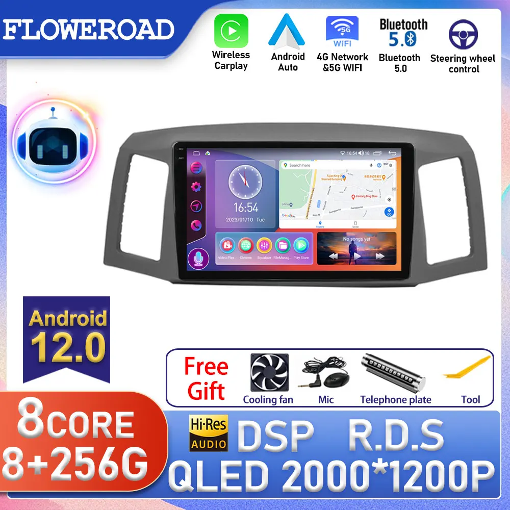 Android For Jeep Grand Cherokee 2004 2007 Lhd Car Radio Multimedia 4g