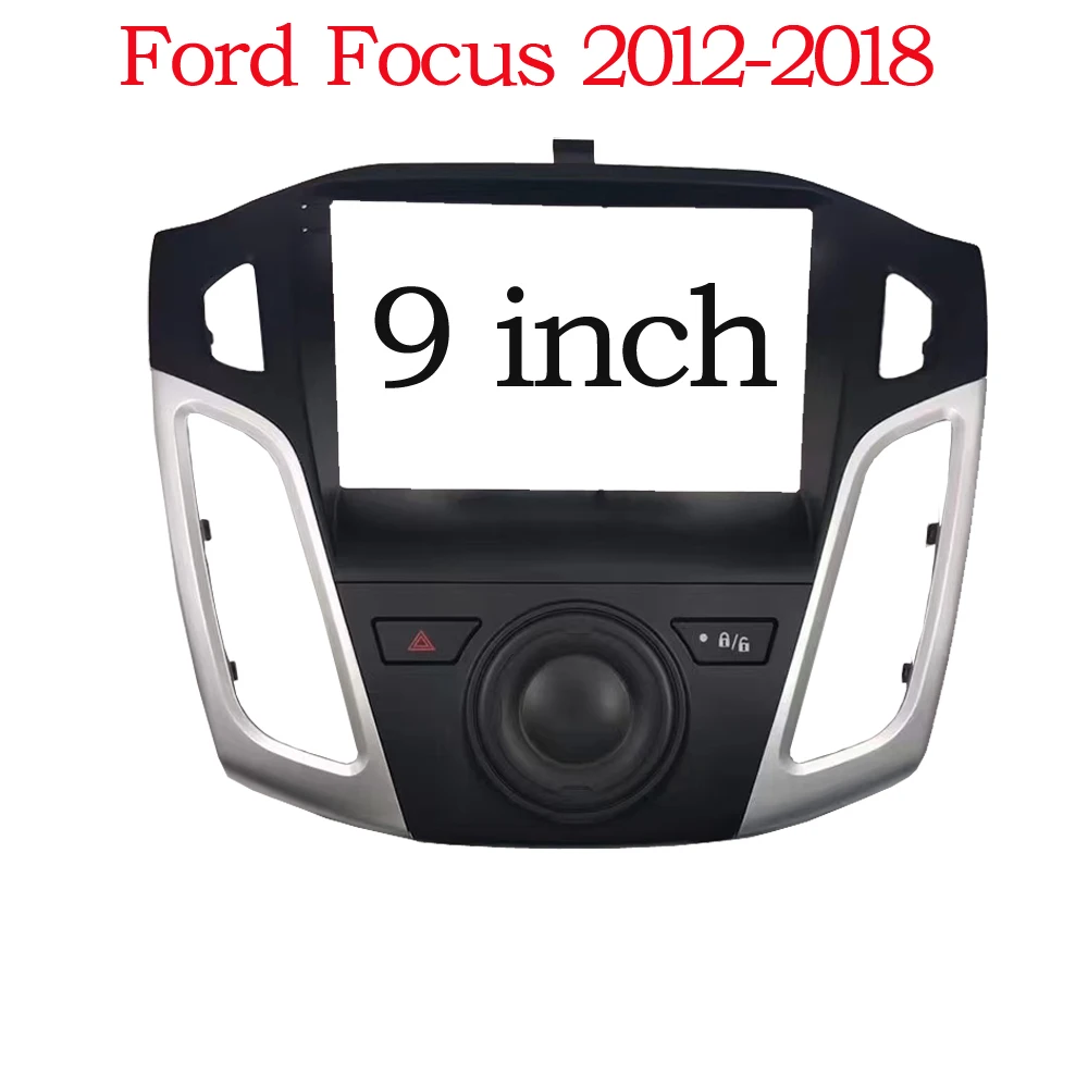 WQLSKCarStereo2DinBigScreenFasciaFrameAdapterForFordFocus9