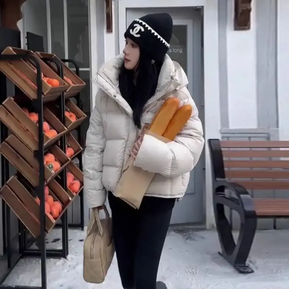Women's Winter Cotton Coat Top Coat Short Breaded Clothes Thickened Warm Leisure New Comfortable New Niche Versatile Trend Brand