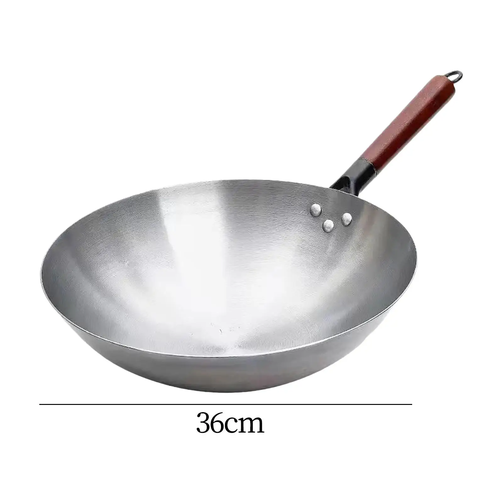 Frying Pan Nonstick Skillet Multifunctional Iron Food Stalls Portable Household Restaurant Lightweight Omelette Pan Wok Pan