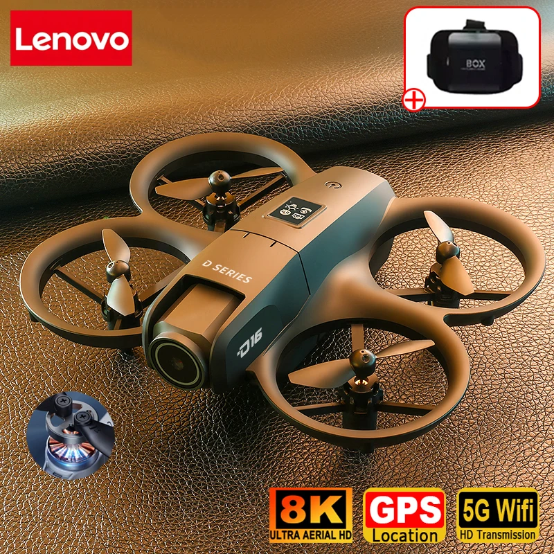 Drone D16 8K avec caméra HD vu de côté, quadricoptère pliable pour adulte, jouet RC avec télécommande en main