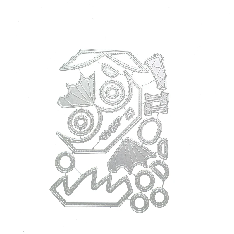 Halloween integrations Spooky Season New Metal Cutting Dies timbri Stencil per 2023 Scrapbook Diary Decoration modello di goffratura  15