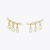 ENFASHION Shiny Pearl Crystal Stud Earrings For Women Statement Gold Color Lady Cute Earings Fashion Jewelry 2020 Kolczyki E1164 1