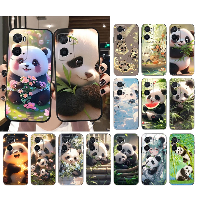 

Panda Bear Phone Case For OPPO A16 A17 A32 A52 A53S A54 A55 A57 A58 A74 A8 A91 A96 REALME 8 C20 C21