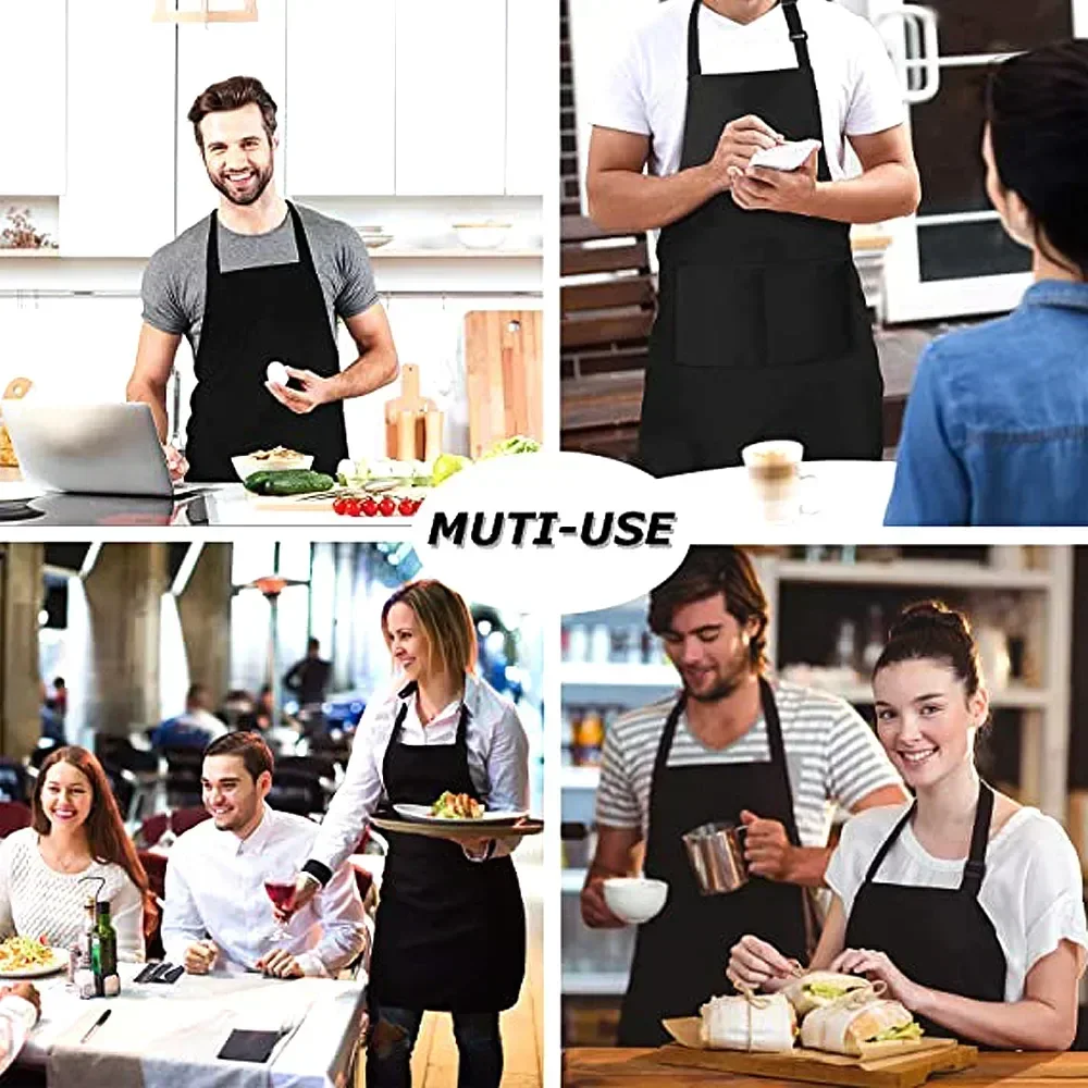 Adjustable Unisex Cooking Apron with Pockets 5