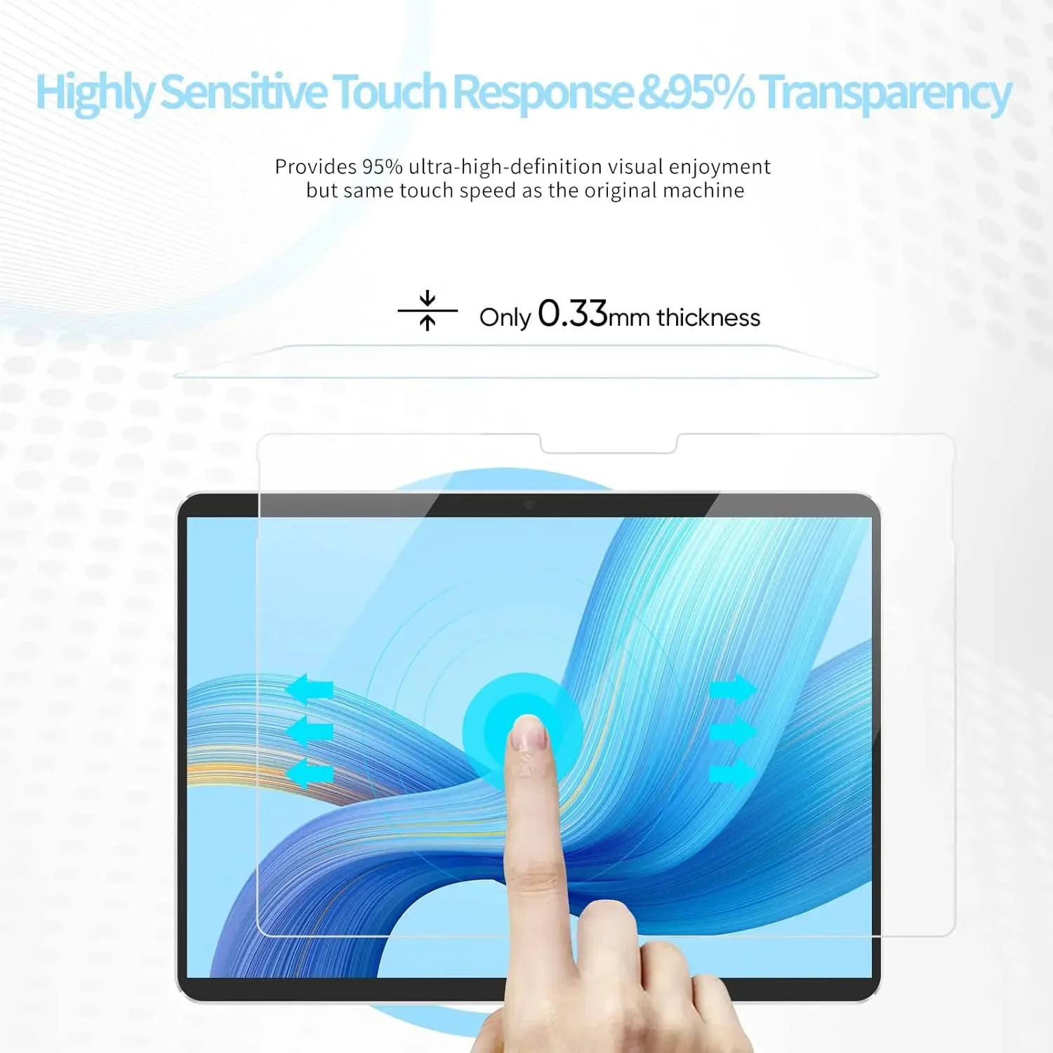 Premium 3-Pack 13-Inch Tempered Glass Screen Protectors - 9H Anti-Scratch Film