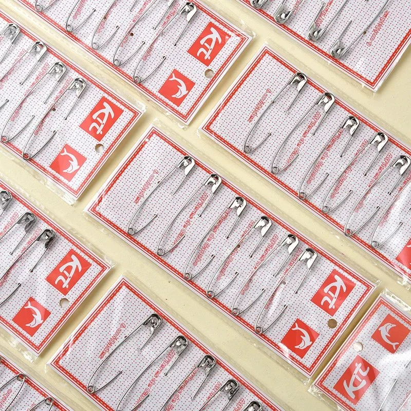 75mm 대형 사이즈 6개/세트 안전핀 패션 액세서리 핀