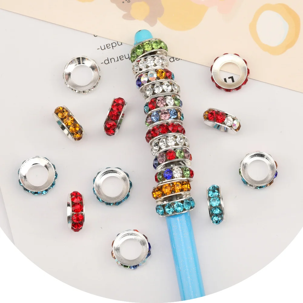 Cordial Design 100Pcs 15*15MM Jewelry Accessories/Hand Made/Wheel Shape/Rhinestone Spacers/Jewelry Findings & Components/DIY - cordial