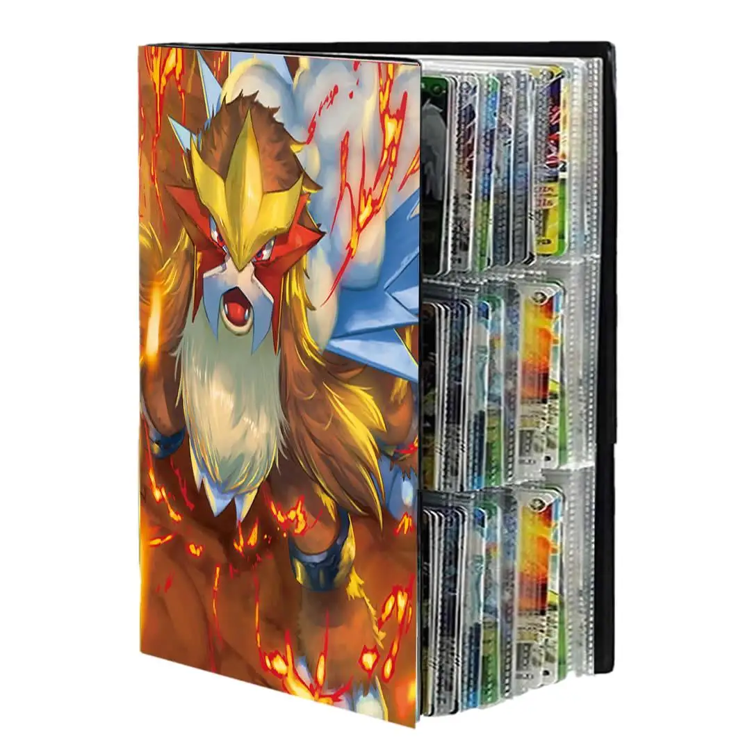 9 Pocket Anime Cover Cards Album Holder for Pokmon YuGiOh TCG Game Sports Football 540 Card Storage