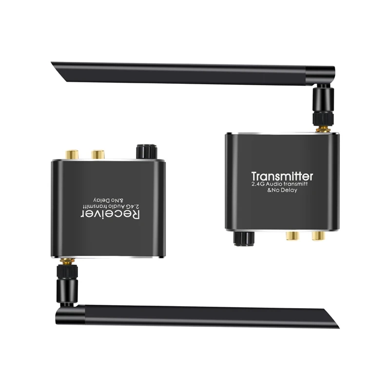 

50M 2,4G беспроводной аудио музыкальный приемник с 3,5 мм R/L RCA для DVD TV компьютера CD