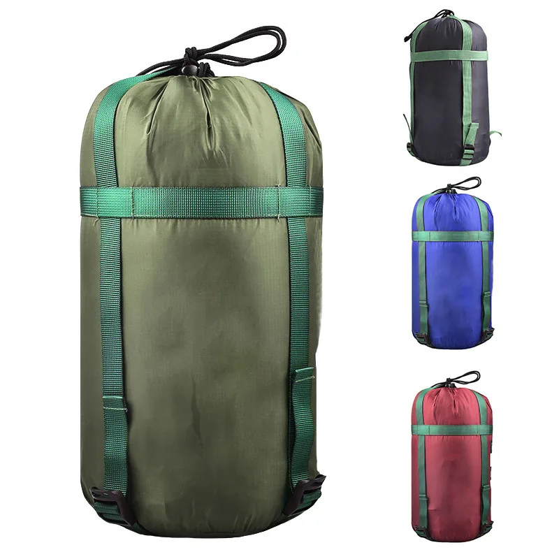 

5 Color High Quality Waterproof Compression Stuff Sack Outdoor Camping Sleeping Bag Nylon Storage Bag For Camping Travel Hiking