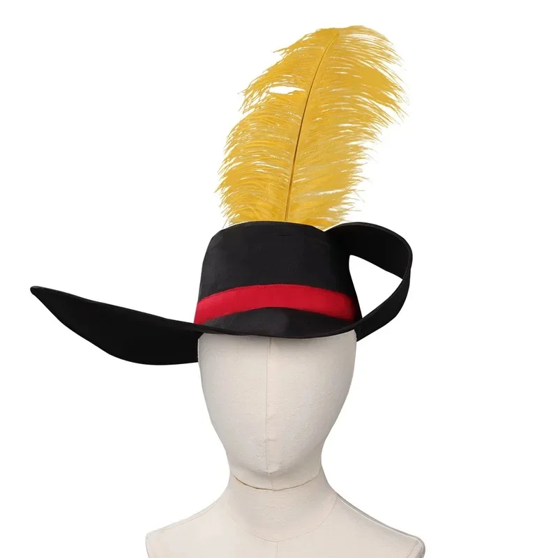 Costume da Gatto con Stivali, Cintura, Spada, Cappello con Piume per Adulti, Accessori per Carnevale e Halloween RK5P47 - immagine 4