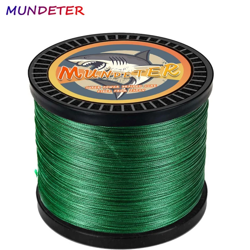 MUNDETER 100M 300M 500M 1000M 9 Strands Super Strong 9 Braided Fishing Lines PE Multifilament Wire for Carp  Rope Cord Pesca