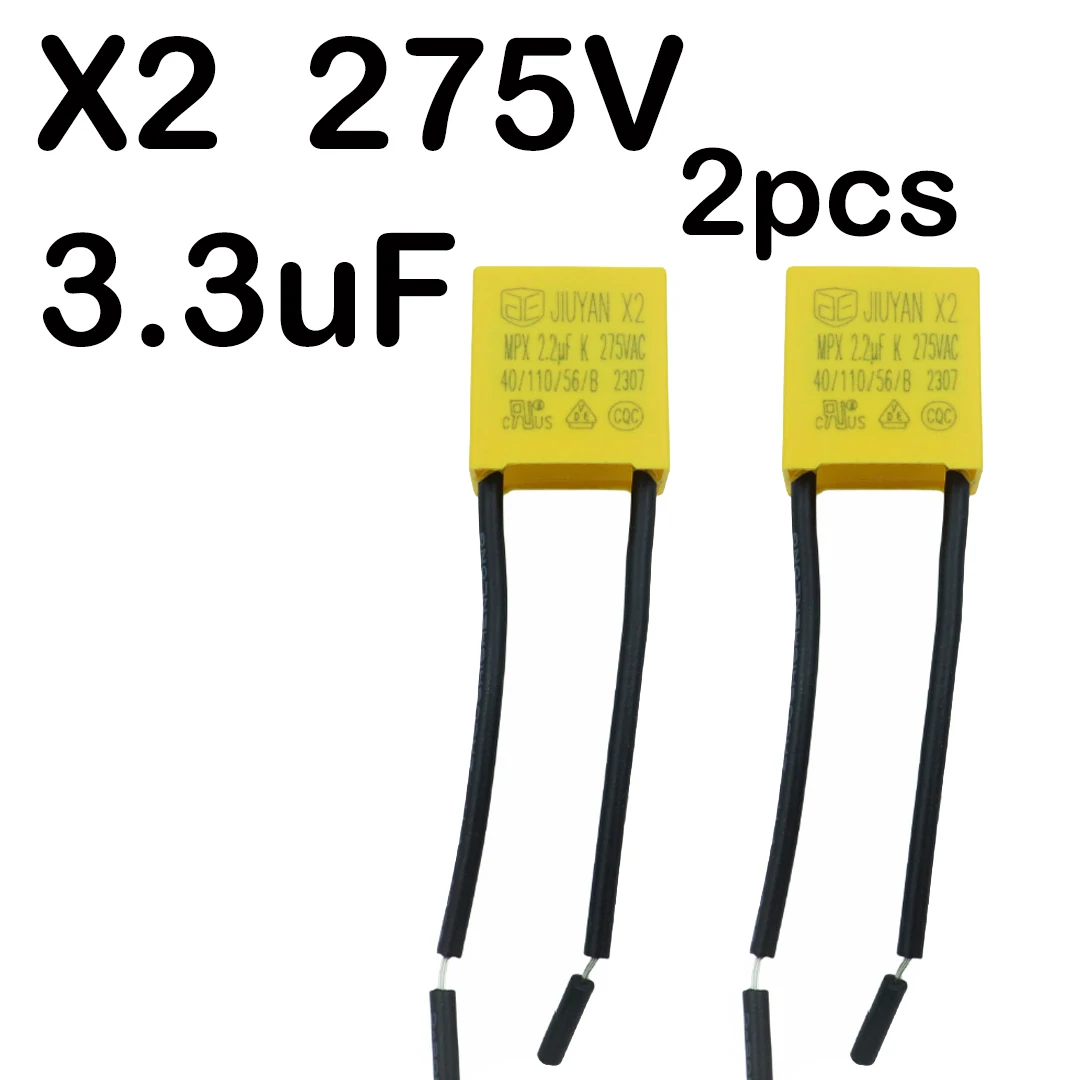 Film Polypropylène Condensateur Sécurité 1uF 275V X2 MKP 5Pcs (10mm