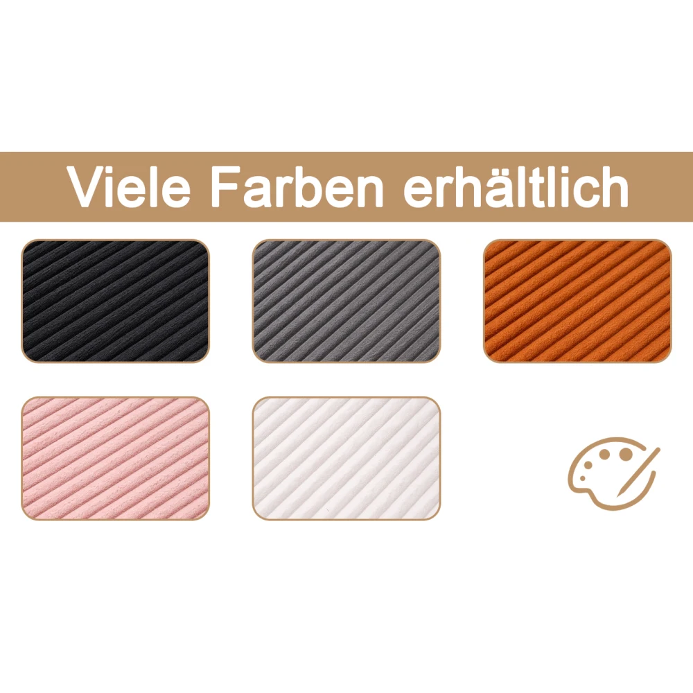 Modernes, bequemes Lese-Liegesofa mit breiten Armlehnen, keine Montage erforderlich, Sitzmöbel für das Wohnzimmer im Innenbereich – Detail 12