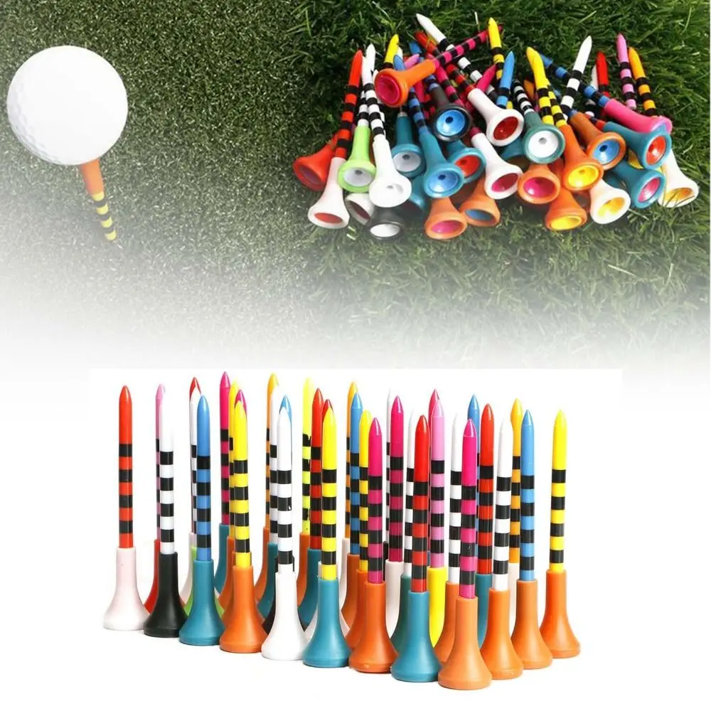 

20 Pcs Upgrade Unbreakable 83mm Big Cup Plastic Golf Tees 3 1/4 inch Reduce Friction Side Spin Tee for Golfing Practice